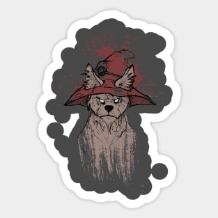 Cat Wizard Sticker